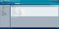 Obraz przedstawiający stronę zmiany hasła użytkownika w panelu konfiguracyjnym bramki Cisco SPA122.